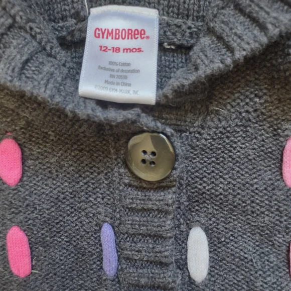 Gymboree Girls SuperStar Hooded Sweater 12-18 months - Picture 3 of 3